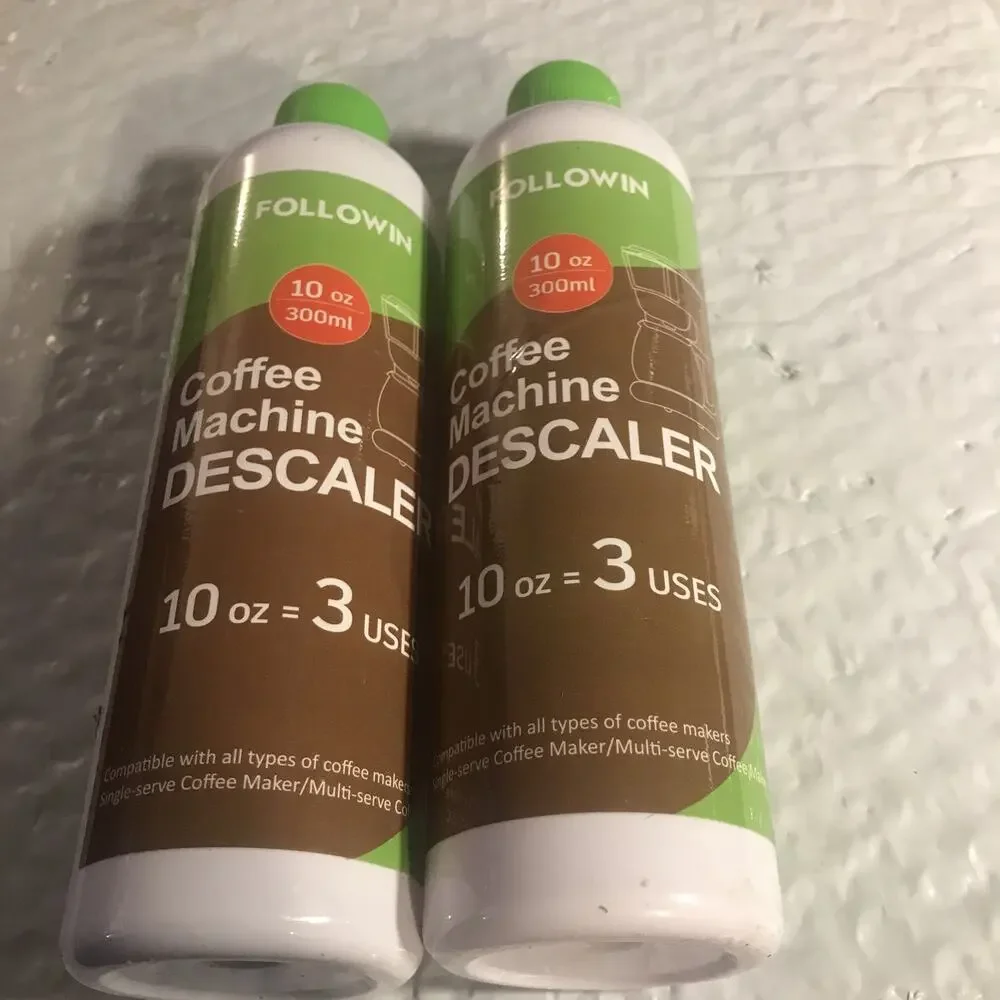 Coffee Machine Cleaner and Descaler,Espresso Coffee Maker Cleaner 2 Pack & 6 CLN